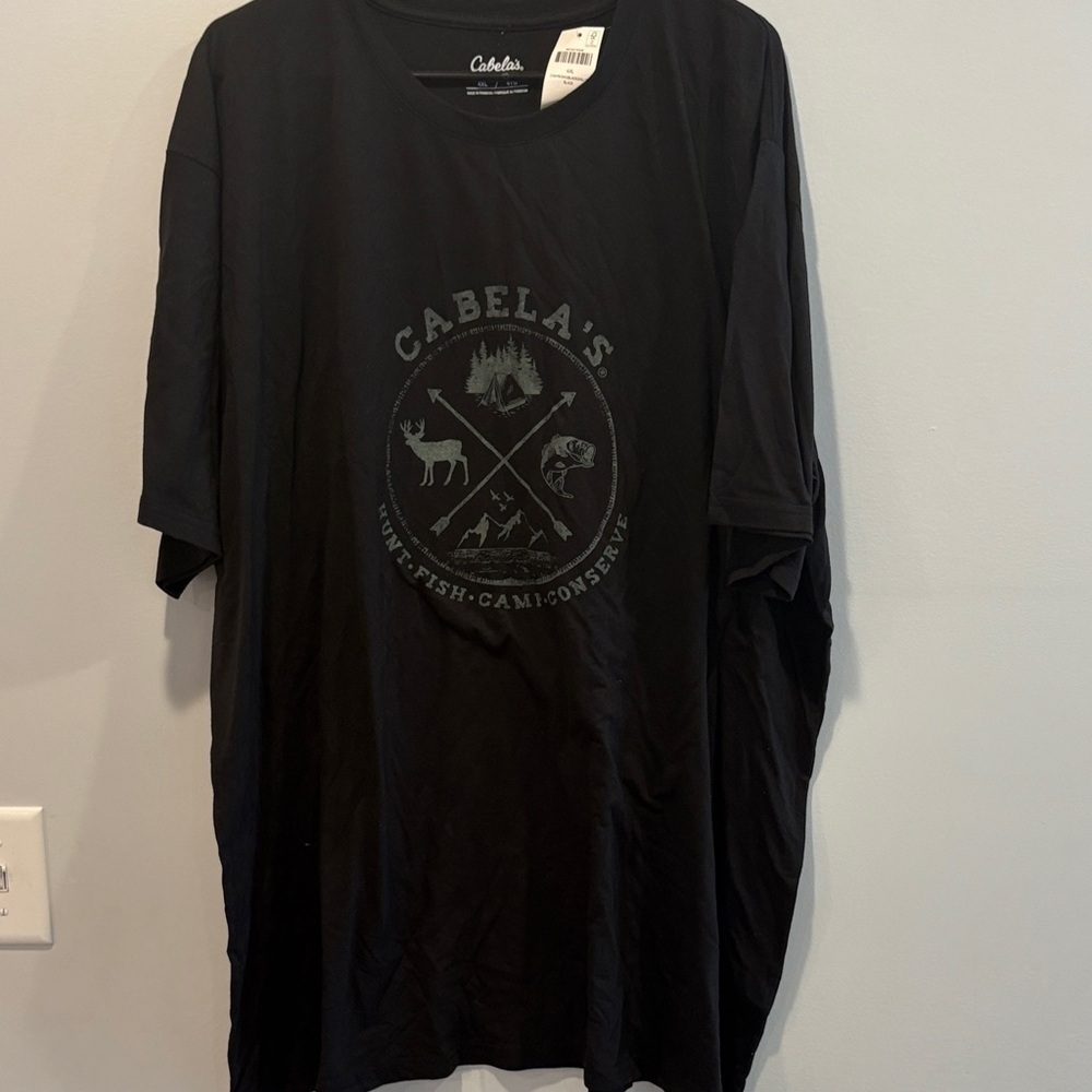Cabela's Black Outdoor Graphic Tee